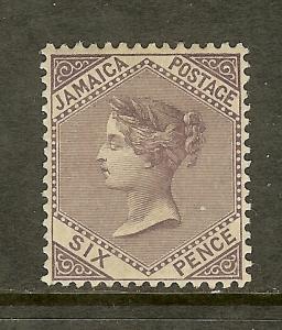 Jamaica, Scott #51, 6p Queen Victoria, Wmk 3, MH