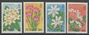 TUVALU SG101/4 1978 WILD FLOWERS MNH