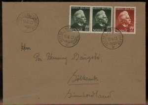 Norway 1943 WWII Germany Occ Edvard Grieg Cover G100423