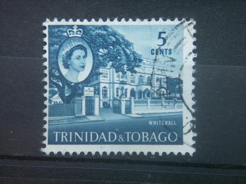 TRINIDAD AND TOBAGO, 1960, used 5c, Queen Elizabeth, Scott 91