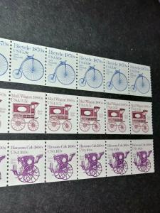 RIV: US MNH 1901 1903 & 1904 Line Pairs/PNC in Strips of 10 lot mint 3 5 7 2W