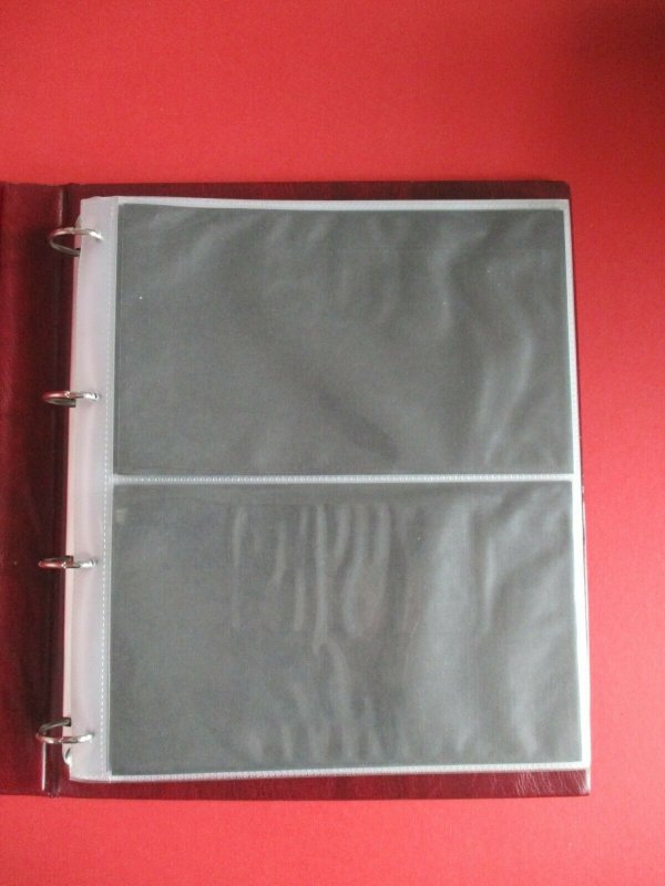 Royal Mail Brown First Day Cover Album with 20 Inner Sleeves Holds 80 Items Used