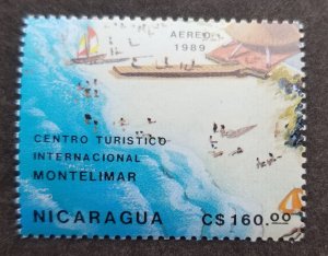 *FREE SHIP Nicaragua Tourism Montelimar 1989 Beach Boat Holiday (stamp) MNH