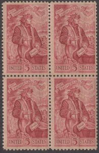 Scott # 1268 - US Block Of 4 - Dante Alighieri - MNH -1965