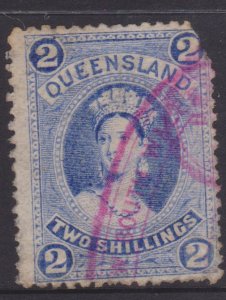 Queensland Sc#74 Used - fiscal cancel