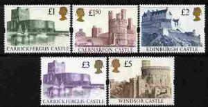 Great Britain 1992-95 Castle High Value set of 5 (Harriso...