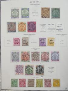 EDW1949SELL : RHODESIA Comprehensive Mint & Used collection on pages. Cat $2734