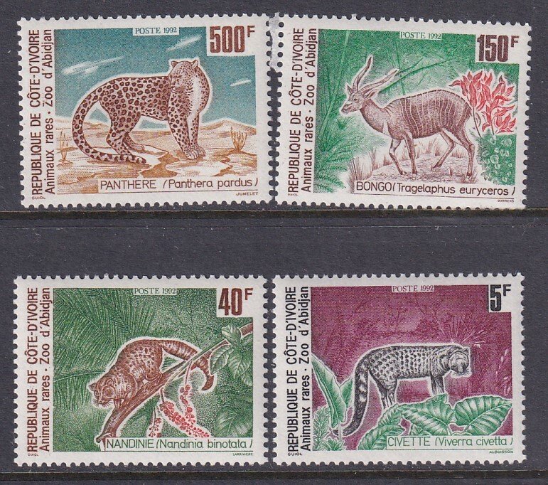 Ivory Coast 920-923 Animals MNH VF