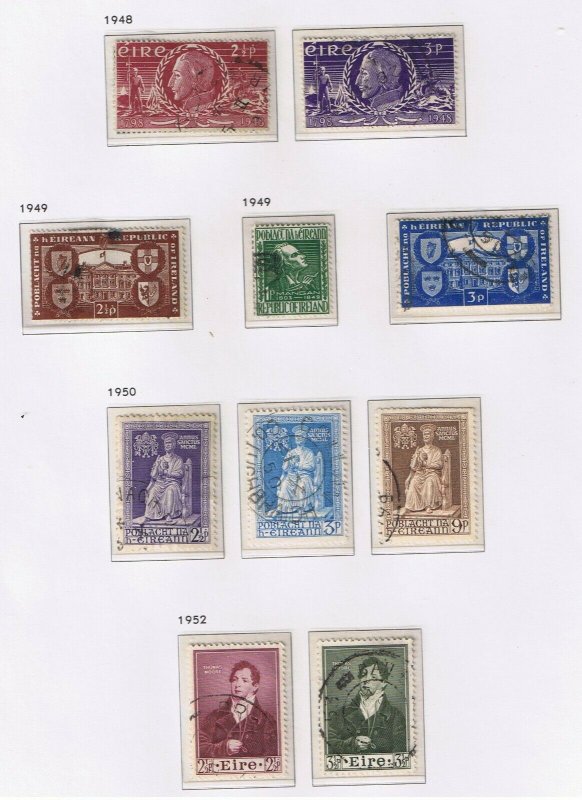 Ireland #124-193 VF used  1943-63 complete  Various Scenes