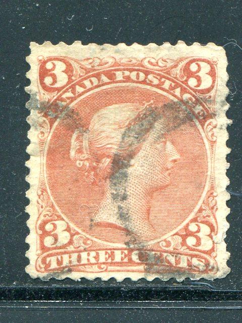 Canada #25   Used  F-VF   - Lakeshore Philatelics