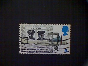 Great Britain, Scott #584, used(o), 1969, Transatlantic Flight, 5d