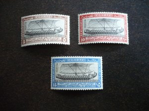 Stamps - Egypt - Scott# 118-120 - Mint Never Hinged Set of 3 Stamps