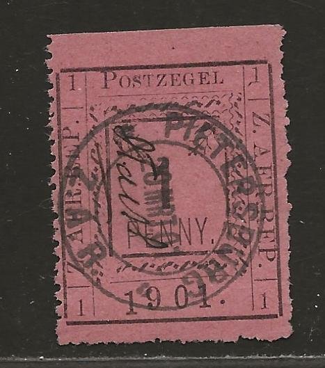 TRANSVAAL SC# 196 (SG#25L)   LOWER '1' IN DATE   F/CTO