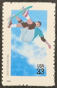USA, 1999, SC# 3321, Skateboarding, Unused, MNH, VF