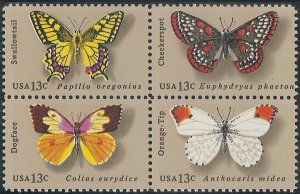 Scott: 1712-1715 United States - Butterflies - MNH