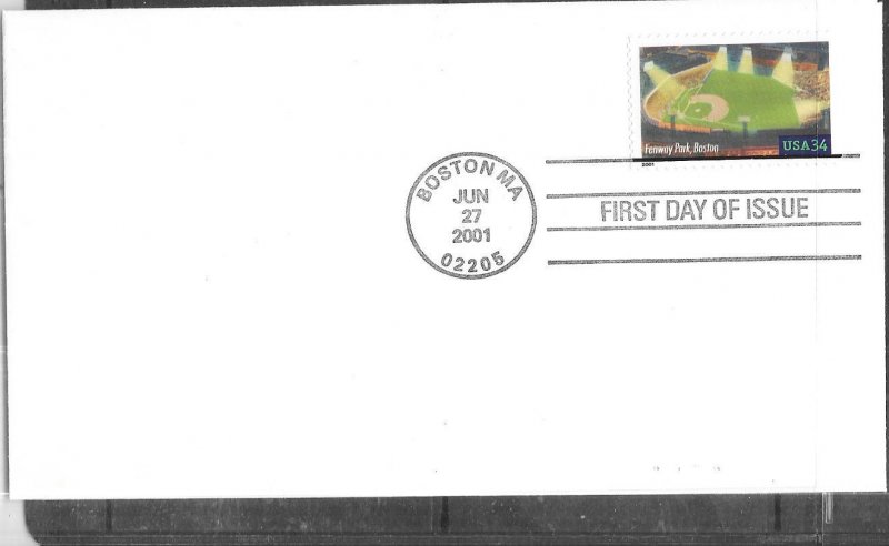 US #3516  34c Fenway Park  (FDC) CV $1.50