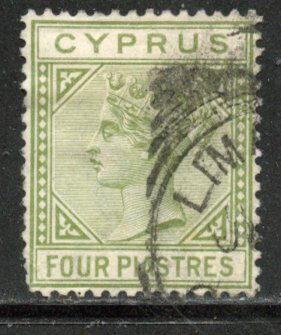 Cyprus #23, Used. CV $ 42.50
