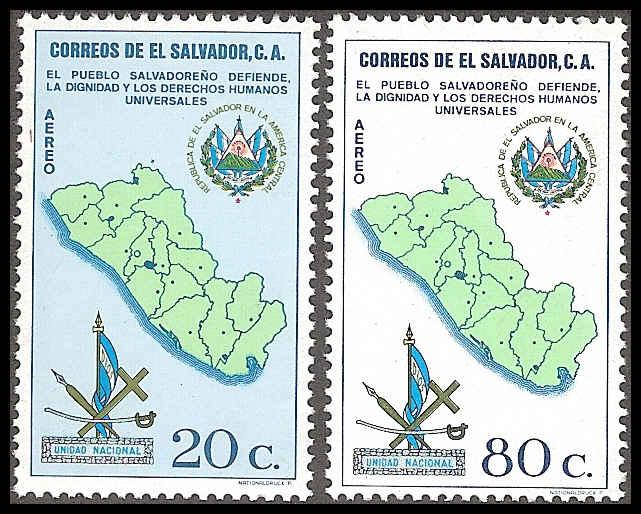 El Salvador C270-C271 Mint  VF NH