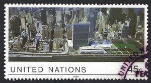 United Nations #549 45¢ Definitive (1989). Used.