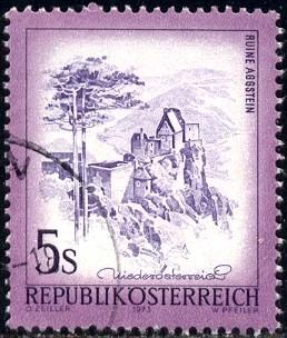 Aggstein Castle, Lower Austria, Austria stamp SC#966 Used