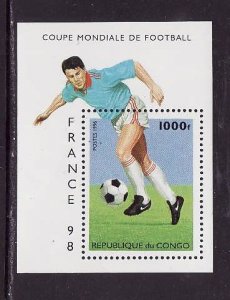 Congo-Sc#1088G-unused NH sheet-Sports-Soccer-1996-