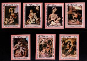 United Viet Nam Scott 2199-2205 NGAI Imperforate stamp set