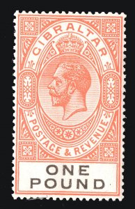 MOMEN: GIBRALTAR SG #107 1927 MINT OG LH £190 LOT #66929*