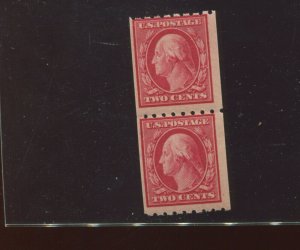 Scott 391 Washington Mint Coil Pair of 2 Stamps NH (Stock 391-A21)
