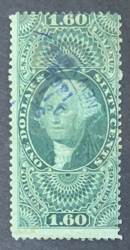 USA REVENUE STAMP 1863.  $1.60 SCOTT#R79c
