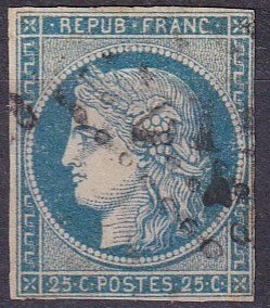 France #6  F-VF Used  CV $30.00 (Z3409)