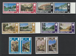 Gibraltar mnh and mh 252a is hinged,the rest mnh Scott cat.#  241-272