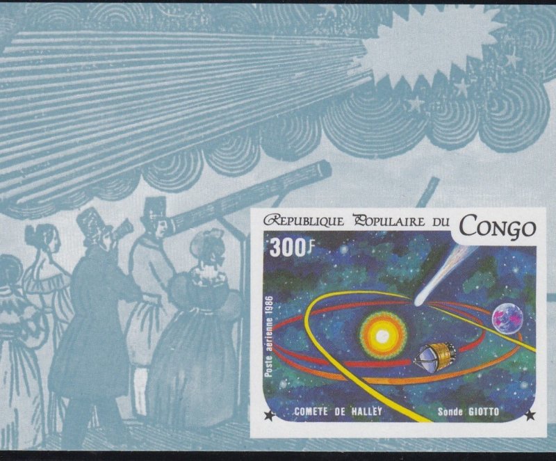 Congo Peoples Rep.# C349-353, Halley's Comet, Sheetlets, Mint NH