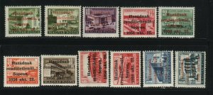 Hungary 1956 MNH SOPRON LK 1-9 ,13 , 17 Expertized Valued 1010 Euro