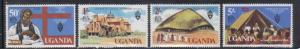 Uganda 171-74 Church of Uganda Easter Mint NH