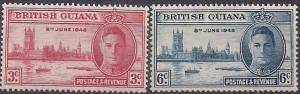 BRITISH GUIANA - 1946 - Victory - 2v Set - M N H