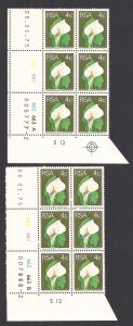 SOUTH AFRICA SC# 411  CYLINDER B/6  #660-63  PANE A&B  #2   FVF/MNH 1975