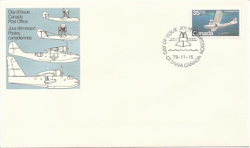 1979 Canada FDC Sc 846 - Aircraft - Flying Boats - Consolidated Canso