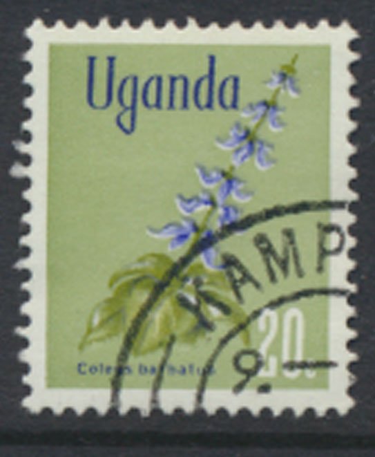 Uganda  SC# 134   SC# 118  Used  Flowers 1969   see scan