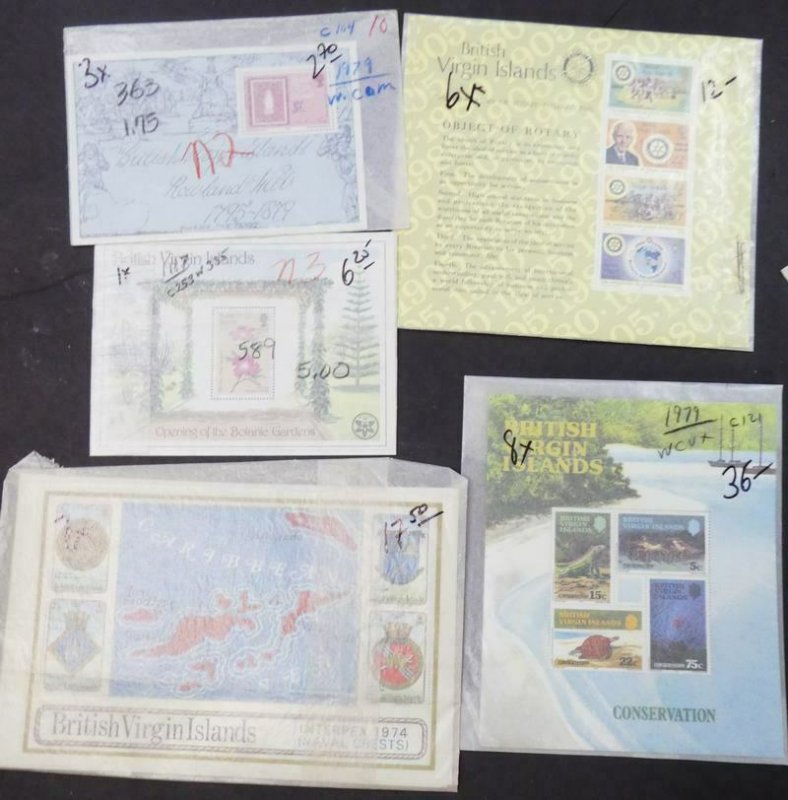 EDW1949SELL : VIRGIN ISL Clean collection of ALL VF MNH Cplt sets from 1970s-80s