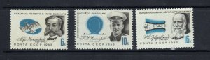 RUSSIA - 1963 AVIATION PIONEERS - SCOTT 2772 TO 2774 - MNH