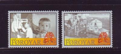 Faroe Islands Sc 497-8 2008 Hoydalar TB Sanitorium stamp set mint NH