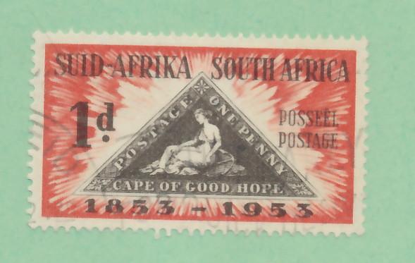 South Africa 1953  Scott 193 used - 1p, Postage stamps Cent.