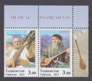 2012 Tajikistan  609-610Paar Musical instruments 7,50 €