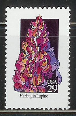 2664 Wildflowers - Harlequin Lupine F-VF MNH single stamp 