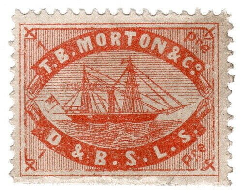 (I.B) Turkey Local Post : TB Morton & Co Journal Stamp 1pi