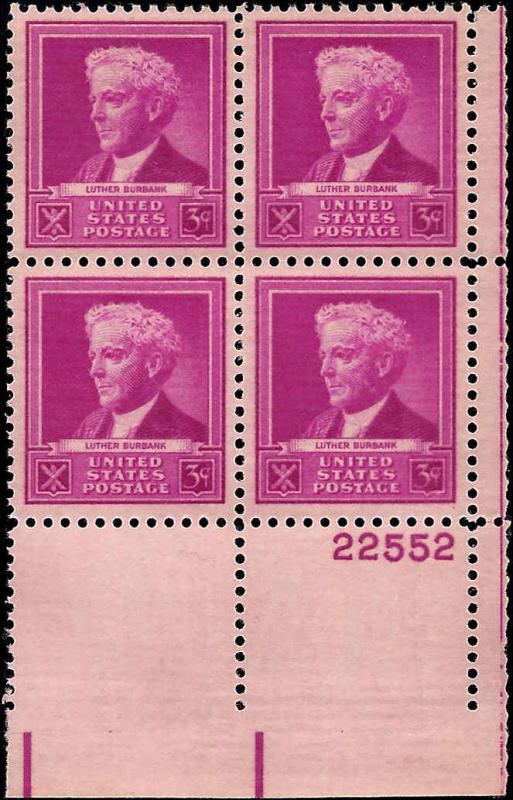 876 Mint,OG,NH... Plate Block of 4... SCV $1.10