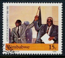 Zimbabwe SG 786  SC# 600  Used Independence Anniversary  see detail and scan