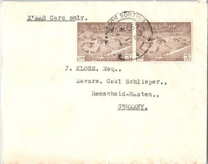 Burma 35p Buddhist Council (2) 1955 Rangoon Sorting to Remscheid-Hasten, Germ...