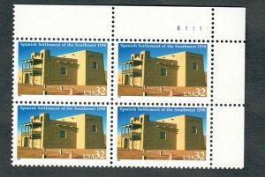 3220 Spanish Settlement MNH Plate Block - UR