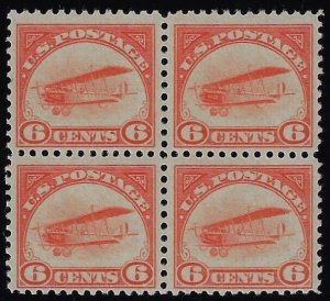 Scott #C1 - $400.00 – F/VF-OG-NH – Select mint block of four. Showpiece!